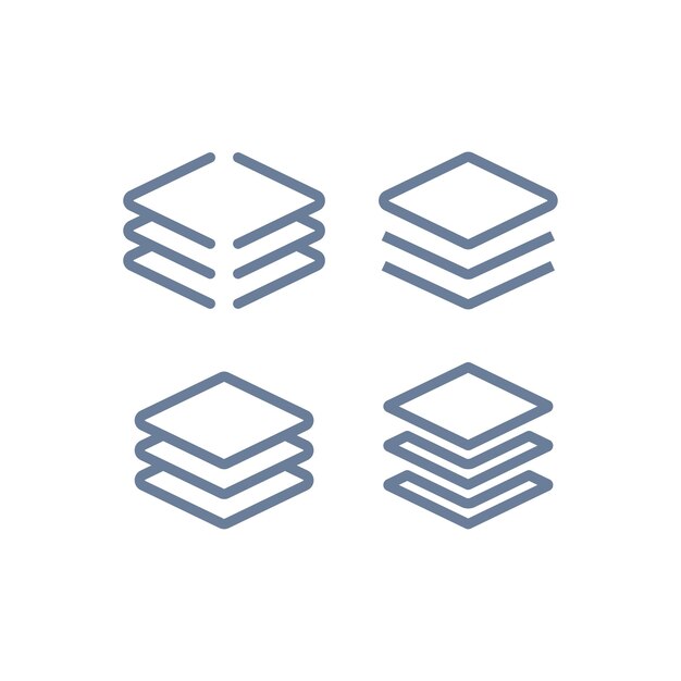 plantillas de diseño vectorial de iconos de piso