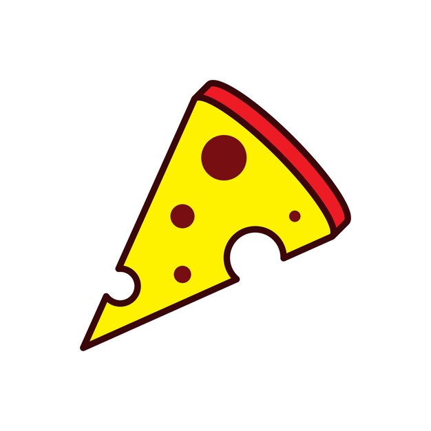 plantillas de diseño vectorial de iconos de pizza