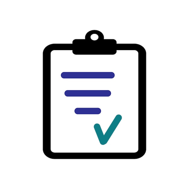 plantillas de diseño vectorial de iconos de portapapeles