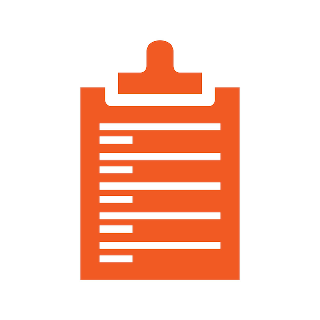 plantillas de diseño vectorial de iconos de portapapeles