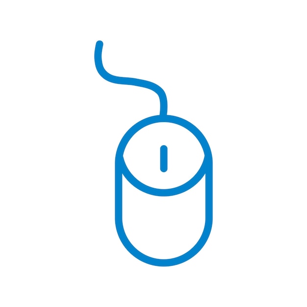 Las plantillas de diseño vectorial de iconos de ratón de computadora inalámbrica