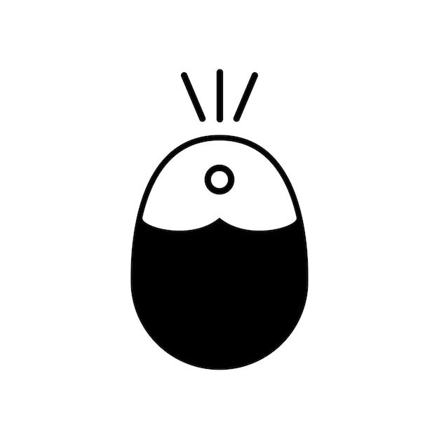 Las plantillas de diseño vectorial de iconos de ratón de computadora inalámbrica