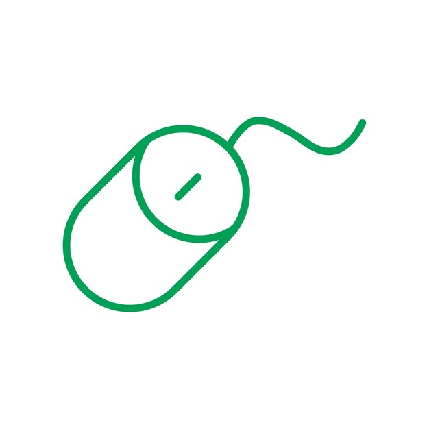 Las plantillas de diseño vectorial de iconos de ratón de computadora inalámbrica