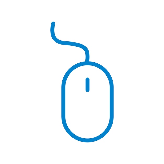 Las plantillas de diseño vectorial de iconos de ratón de computadora inalámbrica