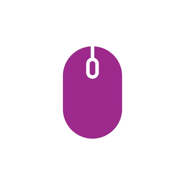 Las plantillas de diseño vectorial de iconos de ratón de computadora inalámbrica