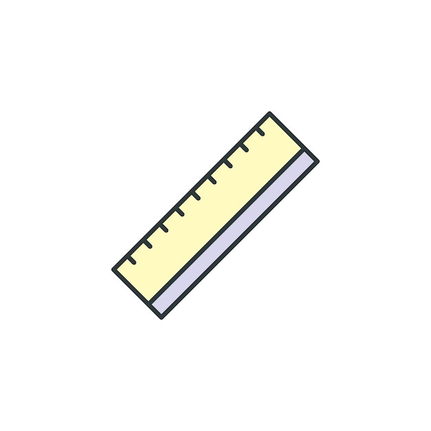 Plantillas de diseño vectorial de iconos de regla concepto simple y moderno