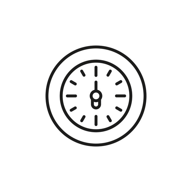 Plantillas de diseño vectorial de iconos de reloj simples y modernas