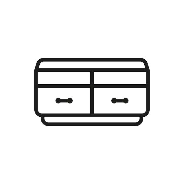 Plantillas de diseño vectorial de iconos de soporte de televisión simples y modernas