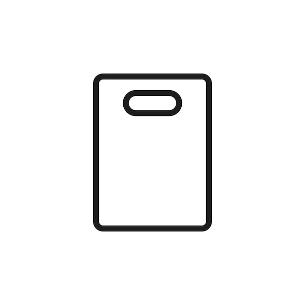 Las plantillas de diseño vectorial de iconos de tablas de corte son simples y modernas