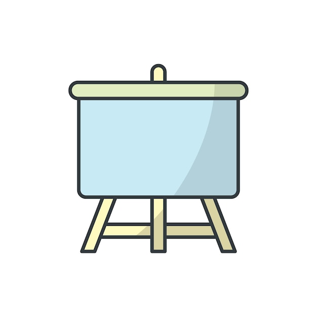 Plantillas de diseño vectorial de iconos de tablero blanco concepto simple y moderno