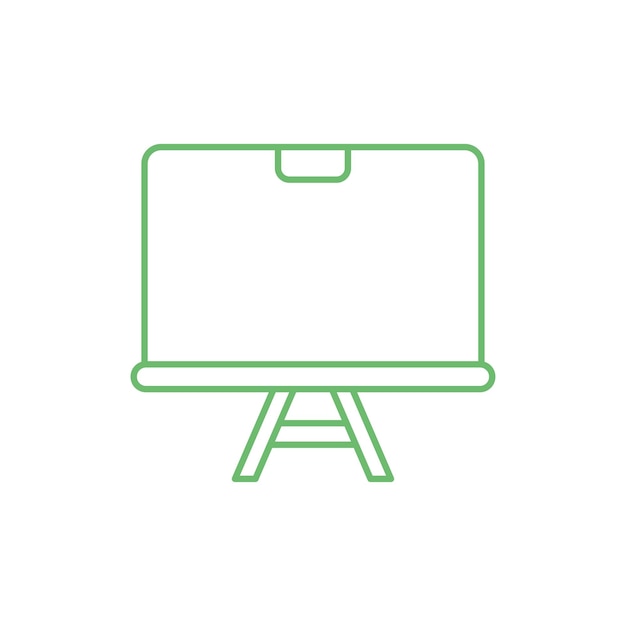 Plantillas de diseño vectorial de iconos de tablero blanco concepto simple y moderno