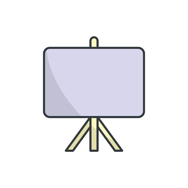 Plantillas de diseño vectorial de iconos de tablero blanco concepto simple y moderno