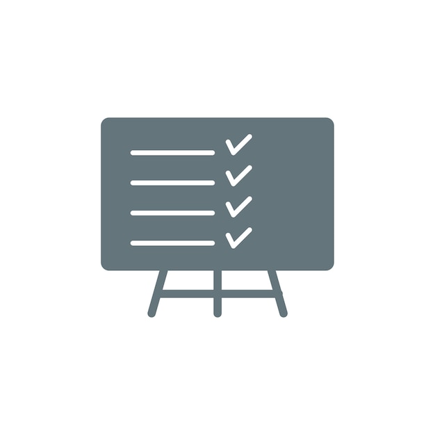 plantillas de diseño vectorial de iconos de tablero en fondo blanco