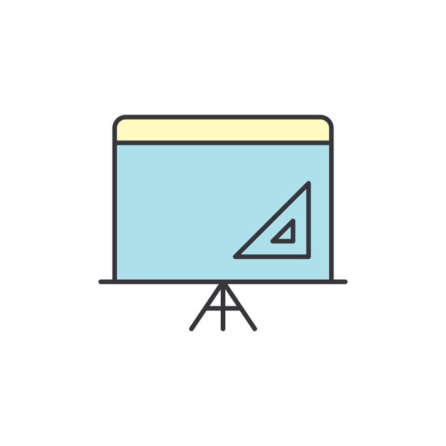 plantillas de diseño vectorial de iconos de tablero en fondo blanco
