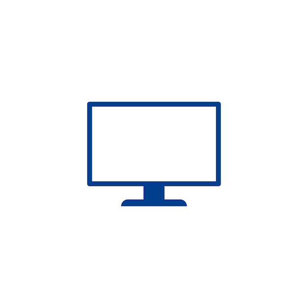 Plantillas de diseño vectorial de íconos de televisión simples y modernas