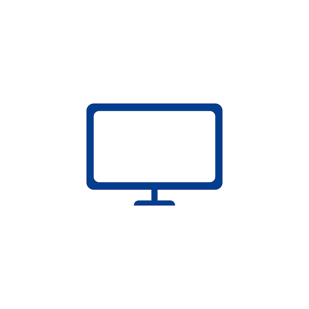 Plantillas de diseño vectorial de íconos de televisión simples y modernas