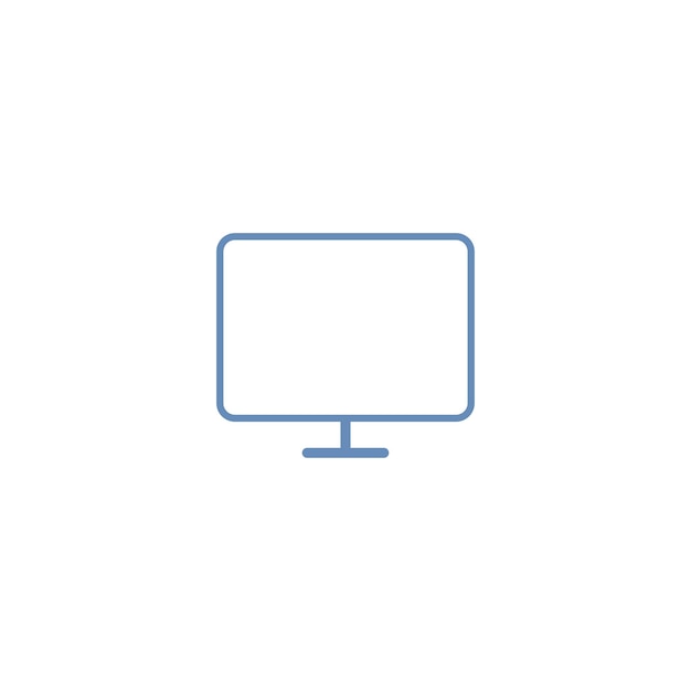 Plantillas de diseño vectorial de íconos de televisión simples y modernas