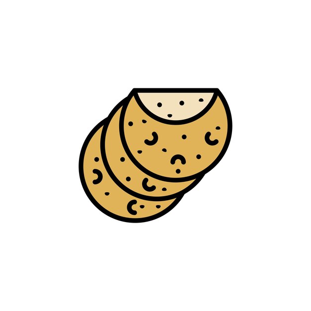 plantillas de diseño vectorial de iconos de tortilla