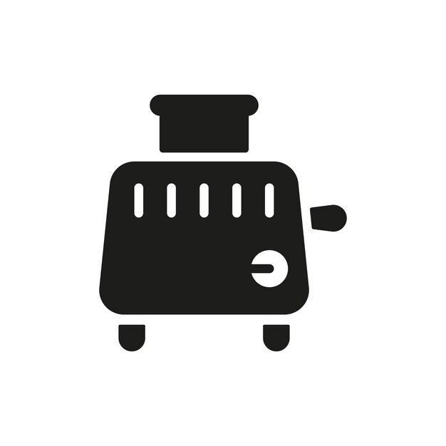 Plantillas de diseño vectorial de iconos de tostadoras simples y modernas