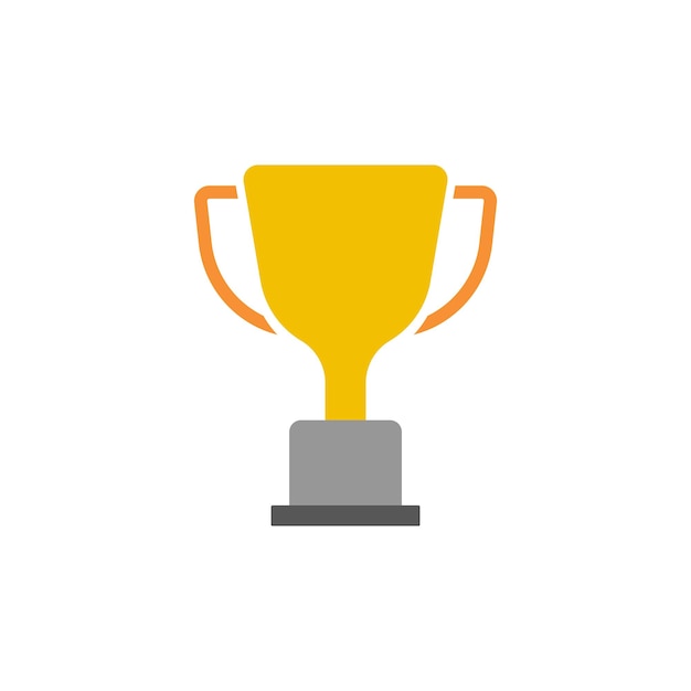 plantillas de diseño vectorial de iconos de trofeos simples y modernas