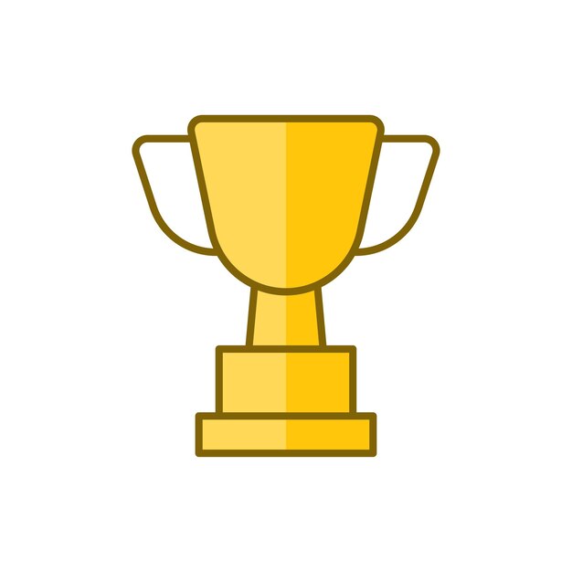 plantillas de diseño vectorial de iconos de trofeos simples y modernas
