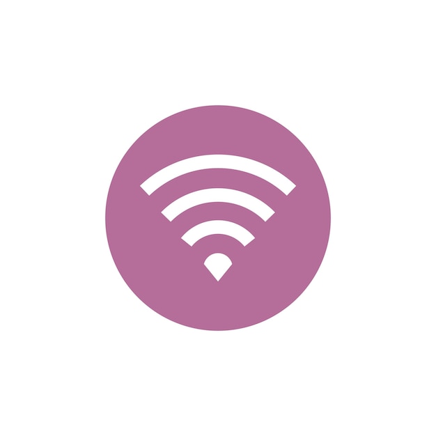 Plantillas de diseño vectorial de iconos Wi-Fi concepto simple y moderno