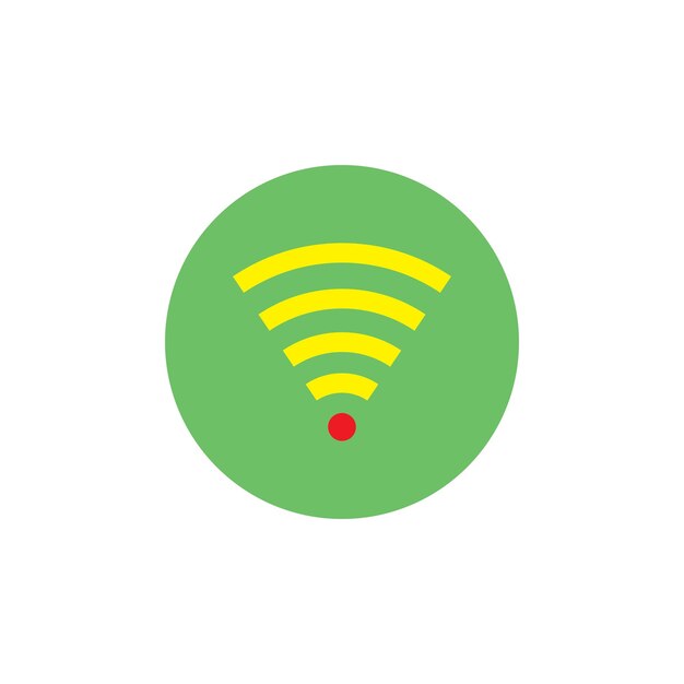 Plantillas de diseño vectorial de iconos Wi-Fi concepto simple y moderno