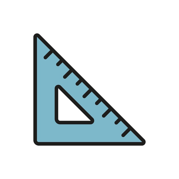 Las plantillas de diseño vectorial de la regla del triángulo son un concepto simple y moderno.