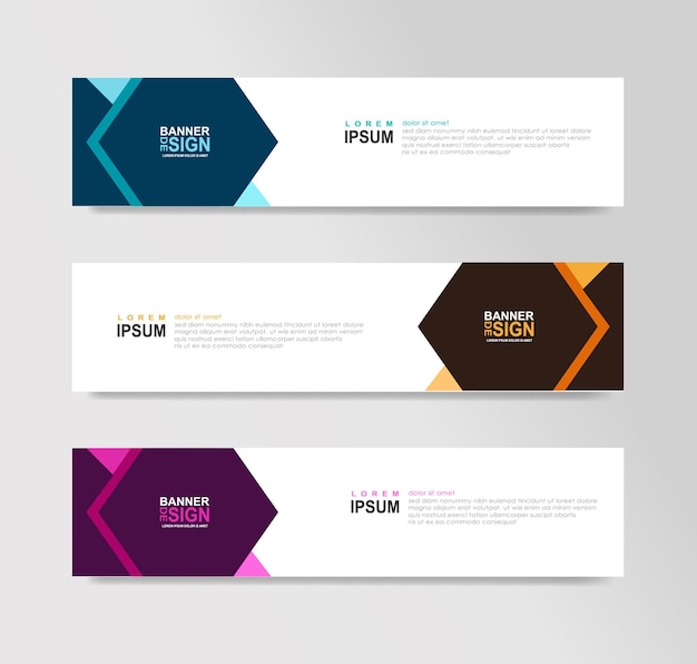 Plantillas de encabezado de sitio web de banner web horizontal Anuncios de SEO tarjeta de invitación de volante Lugar para una foto