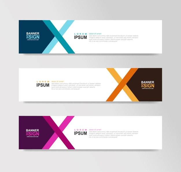 Plantillas de encabezado de sitio web de banner web horizontal Anuncios de SEO tarjeta de invitación de volante Lugar para una foto