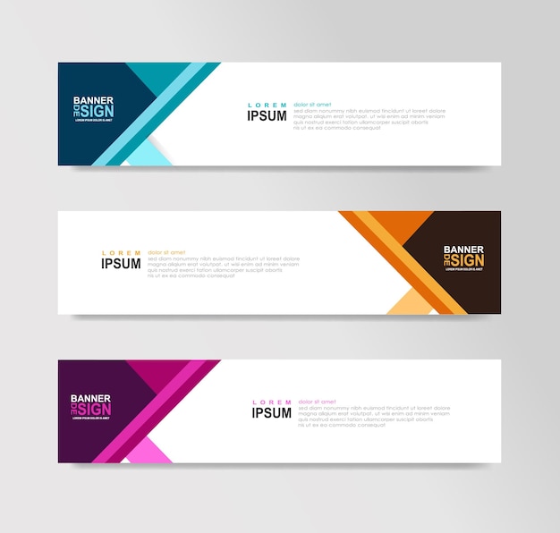 Plantillas de encabezado de sitio web de banner web horizontal Anuncios de SEO tarjeta de invitación de volante Lugar para una foto