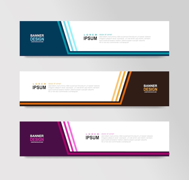 Plantillas de encabezado de sitio web de banner web horizontal Anuncios de SEO tarjeta de invitación de volante Lugar para una foto