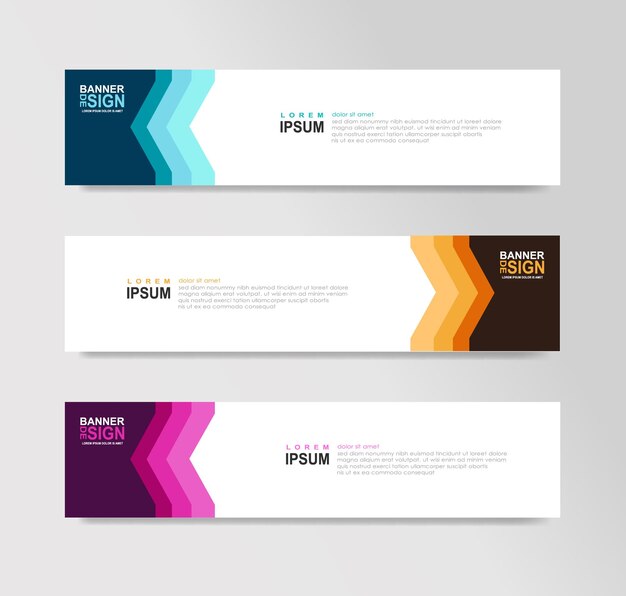 Plantillas de encabezado de sitio web de banner web horizontal Anuncios de SEO tarjeta de invitación de volante Lugar para una foto