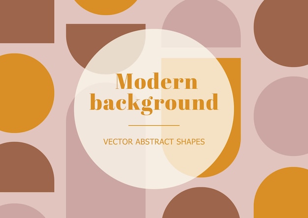 Plantillas con estilo abstracto con formas geométricas y línea Ilustración vectorial contemporánea