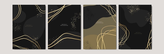 Plantillas de fondo universales de moda abstractas elegantes