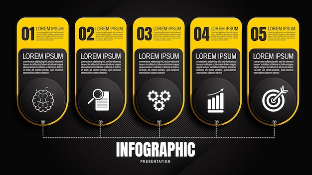 Vector plantillas de gráficos infográficos dinámicos presentaciones de negocios visualización de datos