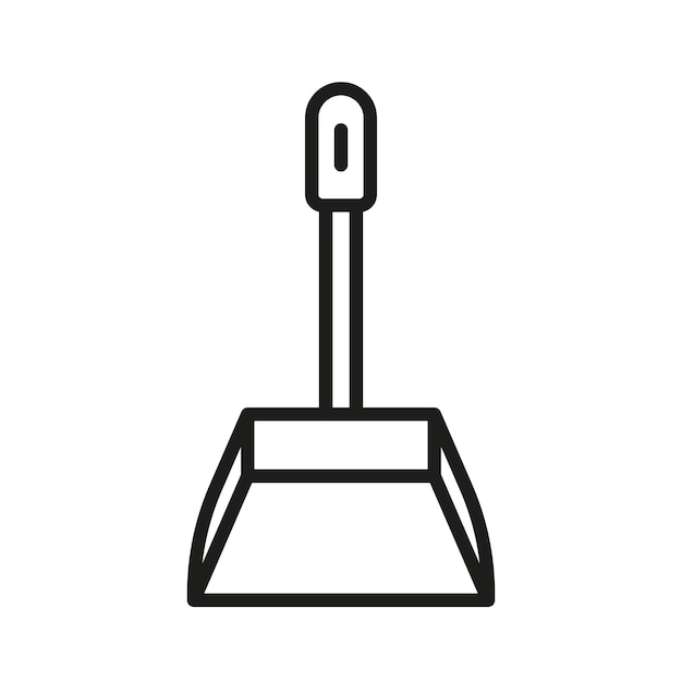 Las plantillas de iconas vectoriales de baños de utilidad de Dustpan son modernas