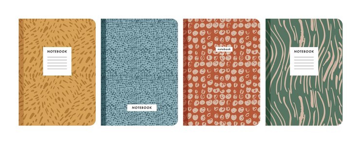 Plantillas de ilustración vectorial portadas abstractas contemporáneas para cuadernos, planificadores, folletos, libros, catálogos. Fondos modernos mínimos.
