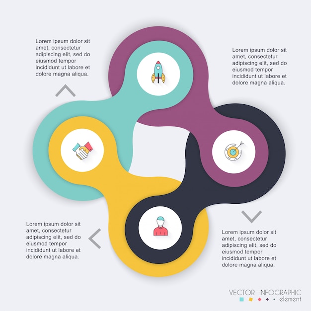 Vector plantillas infográficas para empresas.