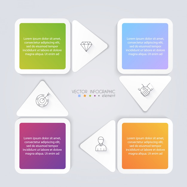 Plantillas infográficas para empresas.