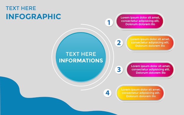 Plantillas infográficas para presentaciones.