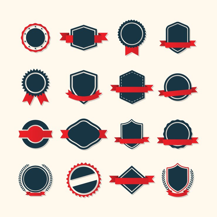 Vector plantillas de insignia