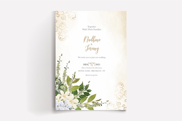 Plantillas de invitación de boda de ducha nupcial