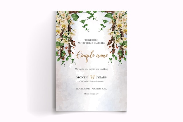 Plantillas de invitación de boda nupcial de ducha