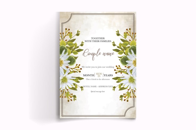 Plantillas de invitación de boda nupcial de ducha