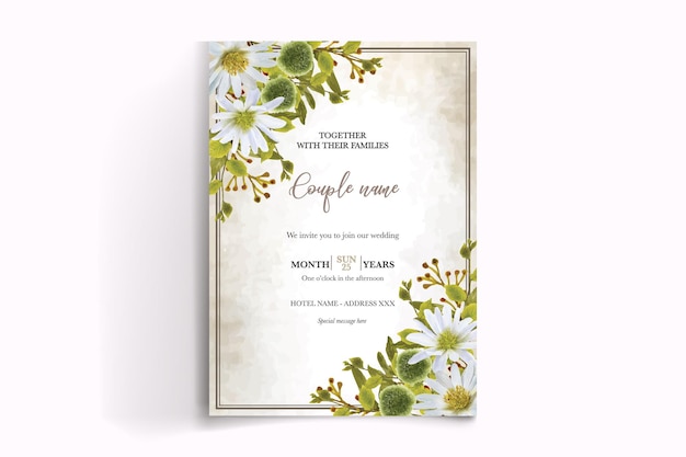 Plantillas de invitación de boda nupcial de ducha