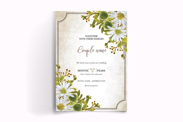 Plantillas de invitación de boda nupcial de ducha