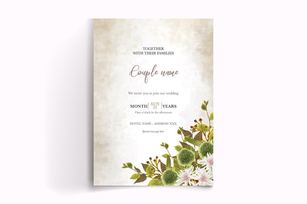 Plantillas de invitación de boda nupcial de ducha