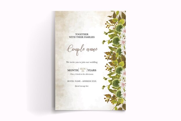 Plantillas de invitación de boda nupcial de ducha