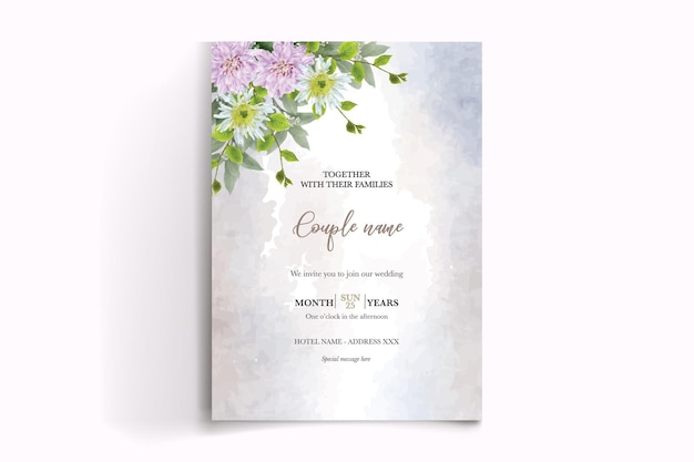 Plantillas de invitación de boda nupcial de ducha